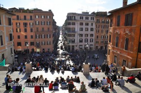 Ispanijos aikštė, piazza di Spagna, Roma