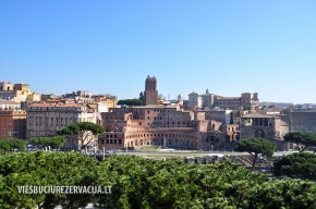 Trajano forumas, vaizdas iš aukštai, Roma