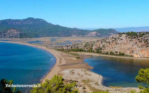 Iztuzu (vėžlių) papludimys, Daljanas, Turkija