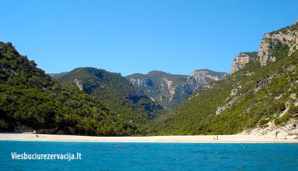 Gennargentu parkas, Cala Sisine paplūdimys, Sardinija