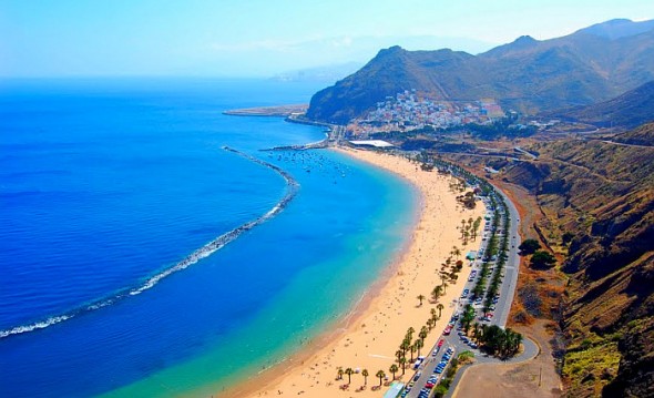 Las Terasitas paplūdimys, Santa Kruzas, Tenerifė