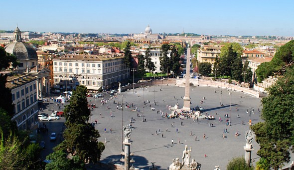 Popolo aikštė Romoje, Italija