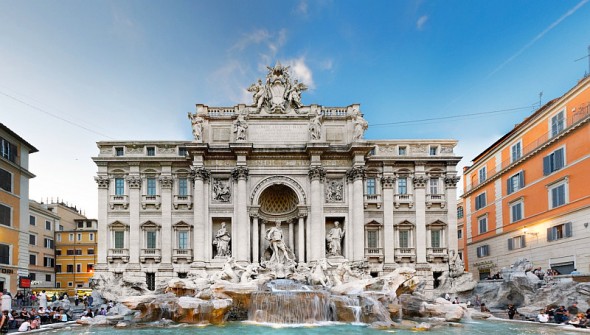 Trevi fontanas Romoje, Italija
