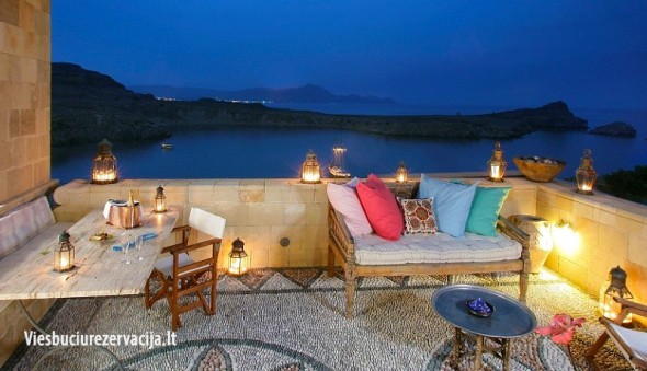 Melenos Lindos Exclusive Suites, Rodo sala