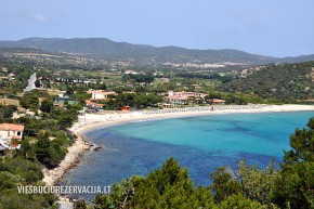 Paplūdimys spiaggia di Campus Villasimius Sardinijoje